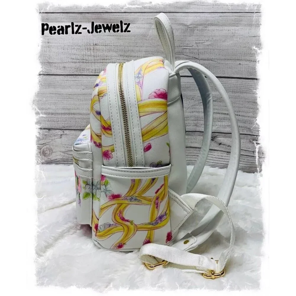 Danielle Nicole Disney Tangled Rapunzel Flowing Hair Mini Backpack BoxLunch NWT - Picture 5 of 6